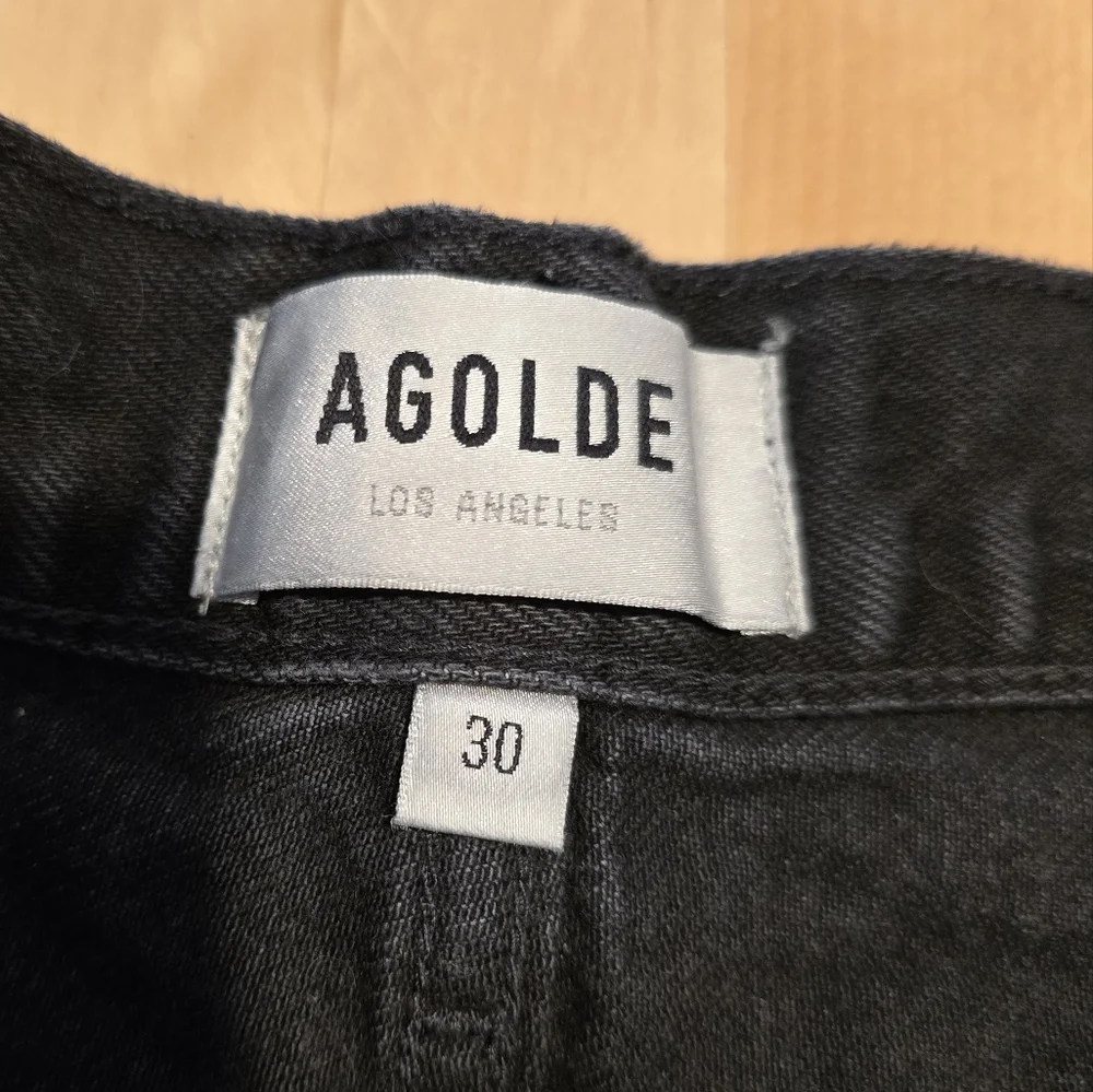 AGOLDE Parker Frey Hem Button Fly Denim Shorts Size 30